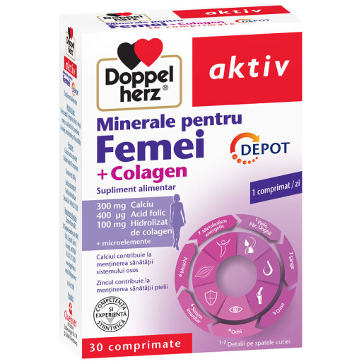 Minerale pentru femei, 30 comprimate, Doppelherz