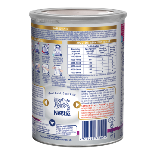 Nestlé PreNAN® Stage 2, 400g, de la nastere