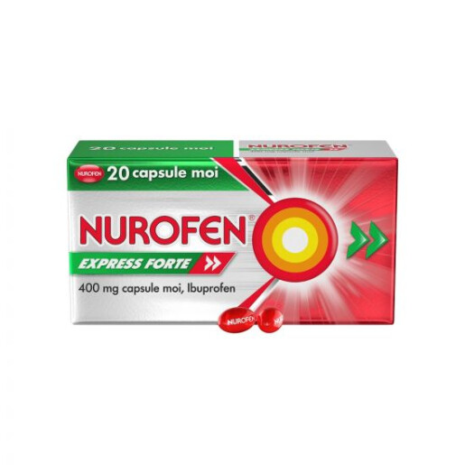 Nurofen Express Forte, 20 capsule, Reckitt Benckiser