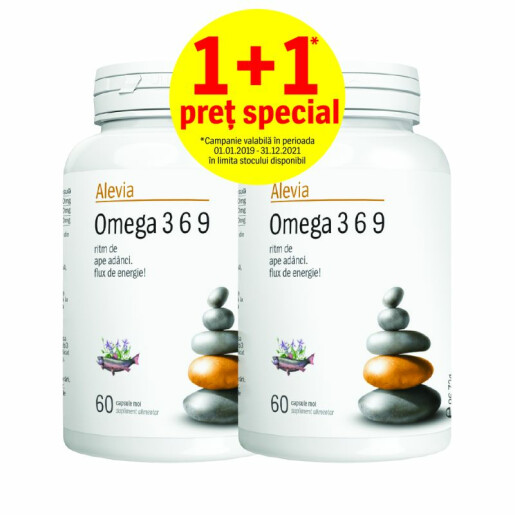 Omega 3 6 9, 60+60 comprimate, Alevia
