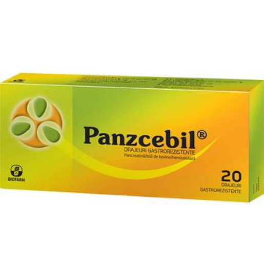 Panzcebil, 20 drajeuri, Biofarm