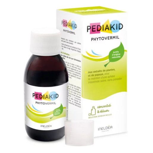 Pediakid® Phytovermil, sirop impotriva parazitilor intestinali, pe baza de plante, 125 ml, LABORATOIRES INELDEA