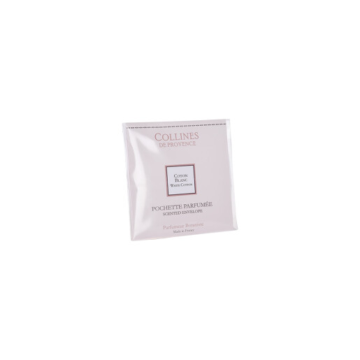 Plic parfumat haine si dulapuri Coton blanc, COLLINES DE PROVENCE