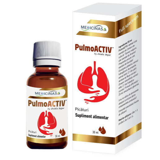 PulmoACTIV picaturi, 30 ml, Medicinas