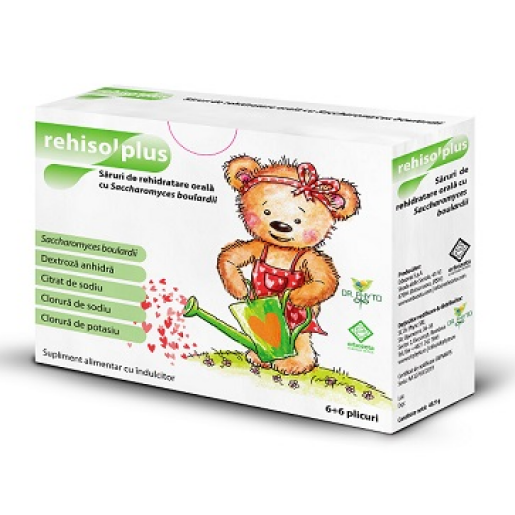  Rehisol Plus, Saruri de rehidratare, 6 + 6 plicuri, Dr. Phyto