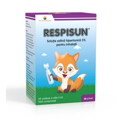 Respisun soluție salina hipertonică 3%, 24 doze, Sun Wave Pharma