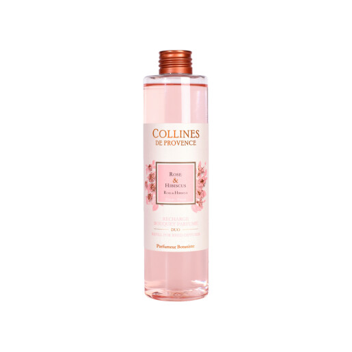 Rezerva difuzor parfumat Trandafir&Hibiscus 250ml, COLLINES DE PROVENCE