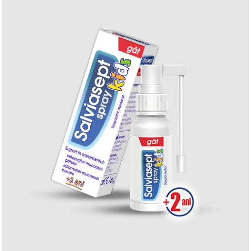 Salviasept Kids spray pentru gat, 20 ml, Zdrovit