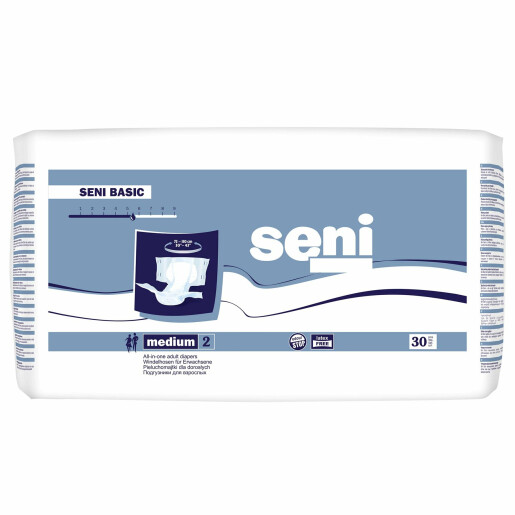 Scutece adulti Seni Basic, M, 30 buc