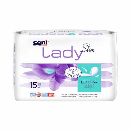 Absorbante pentru incontinenta Seni Lady Slim Extra, 15 buc