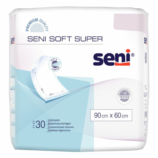 Aleze absorbante Seni Soft Super 90*60cm, 30 buc