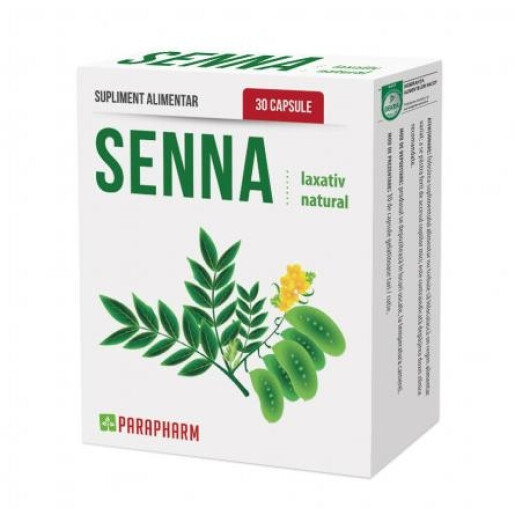 Senna, laxativ natural, Parapharm 30 capsule