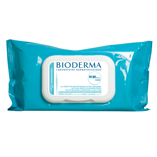 Servetele umede ABCDerm, 60 buc, Bioderma