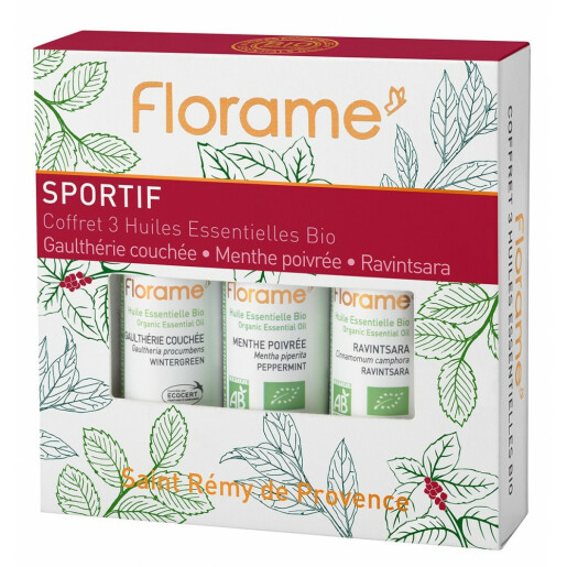 Set uleiuri BIO sport 3x 10ml, FLORAME