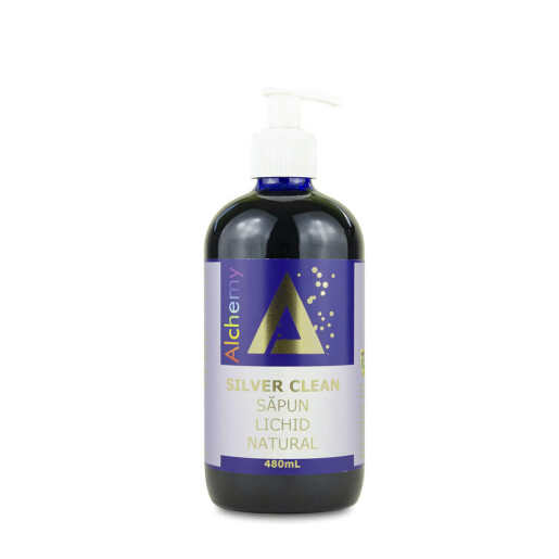 Silver Clean, Săpun lichid natural, cu aur și argin, Pure Alchemy