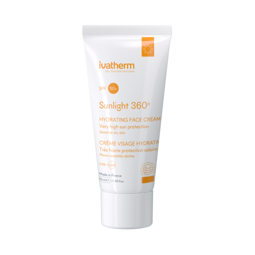 Sunlight 360° - Crema hidratanta pentru fata SPF 50+, 50 ml, Ivatherm