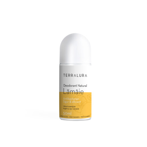 Deodorant Roll-on Natural Lămâie, 50 ml, Terralura