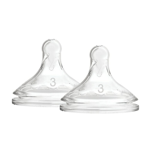 Tetine Gat Larg Options Plus, Silicon, de nivelul 3 (2 pack),Dr.Brown