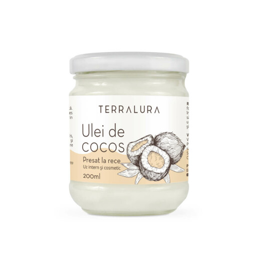Ulei de Cocos Presat la Rece 200 ml, Terralura