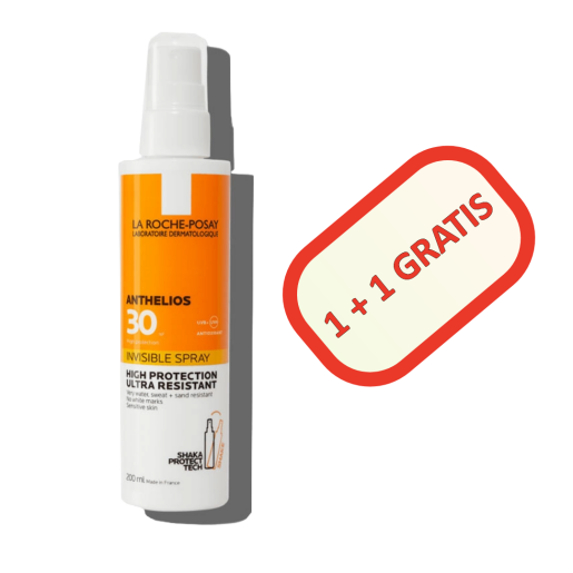 Anthelios Spray Invizibil SPF30, 200ml, LA ROCHE-POSAY  ( 1 + 1 GRATIS ! )