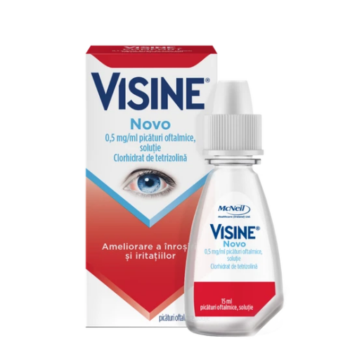Visine Novo 0,5 mg/ml Picaturi oftalmice solutie, 15ml, McNeil Healthcare