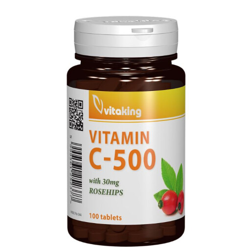 Vitamina C 500 mg cu macese 100 cpr, Vitaking