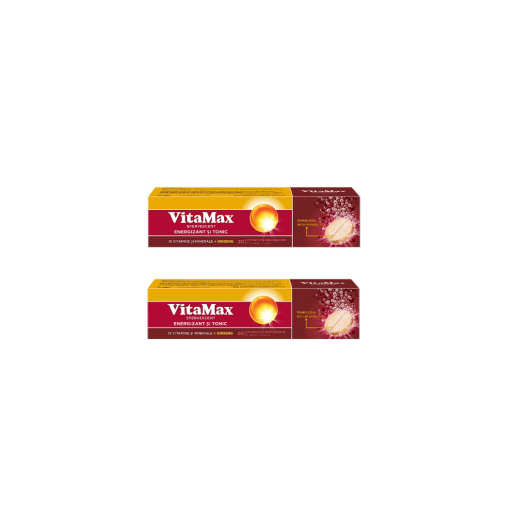 Descriere Vitamax, 20 comprimate efervescente, 1+1 Gratis, Perrigo