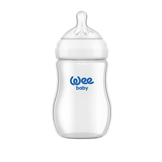 Natural biberon cu gat larg 250 ml, WEE BABY