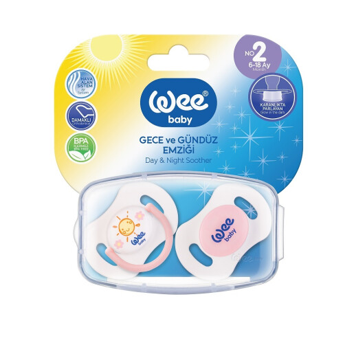 Set suzeta ortodontica zi si noapte nr2, WEE BABY