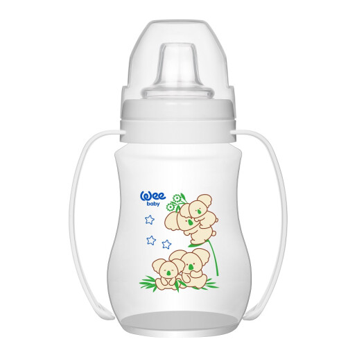 Pahar care nu curge cu maner 240ml, WEE BABY