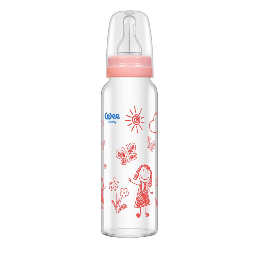 Biberon termorezistent din sticla 240ml, WEE BABY