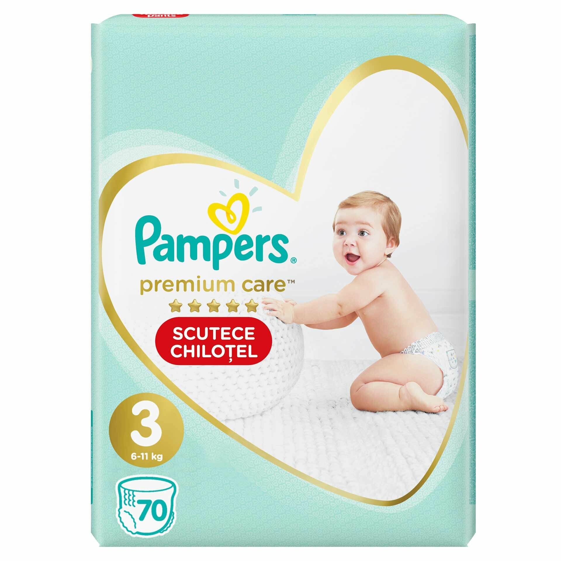 Scutece Pampers Premium Care Pants Jumbo Pack 70 buc Farmacia