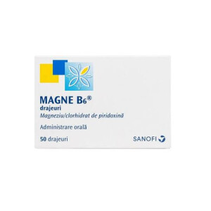 Magne B6, 50 drajeuri, Sanofi