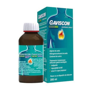 Gaviscon Mentol suspensie orala, 200 ml, Reckitt Benckiser
