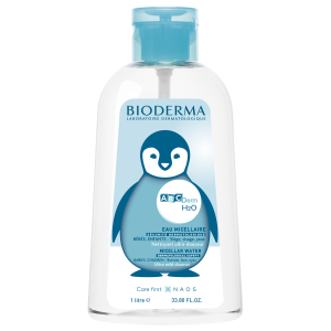 Solutie micelara ABCDerm H2O cu pompita inversa, 1 l, Bioderma