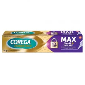 Crema adeziva pentru proteza dentara Corega Power Max Fixare + Sigilare, 70 g, Gsk