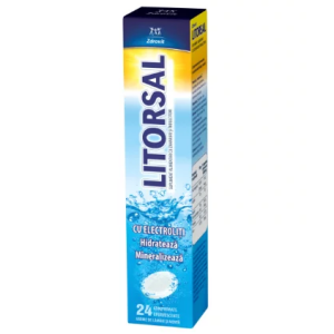 Litorsal cu electroliti, 24 comprimate efervescente, Zdrovit