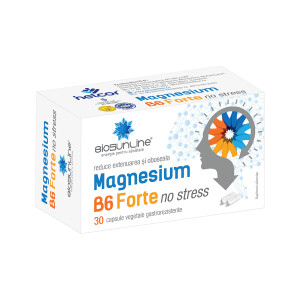 Magnesium B6 Forte No Stress, 30 capsule vegetale, BioSunLine