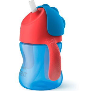 Cana cu pai SCF796/01, 9 luni, 200 ml, Albastru/Rosu, Philips Avent