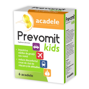 Prevomit kids acadele, 6 bucati, Zdrovit