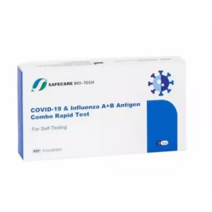 Teste rapid Gripa Coid-19 combo influenta A+B SafeCare Kit