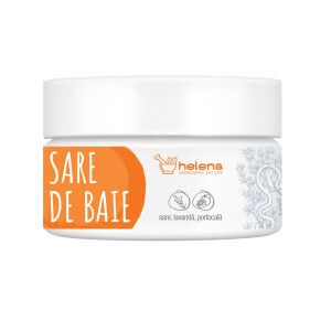 Sare de baie cu lavanda si portocale, 200 g, Helena