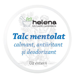 Pudra de talc mentolata, 50 g, Farmacia Helena