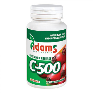 Vitamina C-500 cu Macese, 30 tablete, Adams Vision