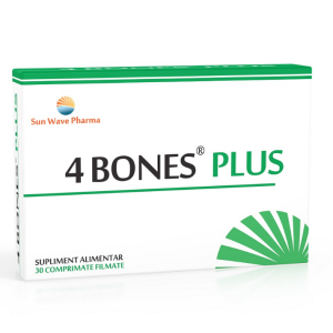 4 Bones Plus, 30 comprimate, Sun Wave Pharma