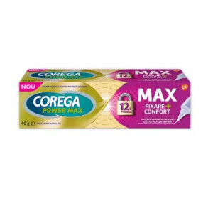 Crema adeziva pentru proteza dentara Corega Power Max Fixare + Confort, 40g, GSK