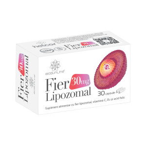 Fier Lipozomal 30 mg - Doza mare de fier, Biosunline