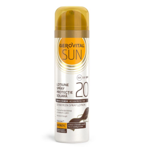 Loțiune Spray Protecție Solară SPF 20 Sun, Gerovital
