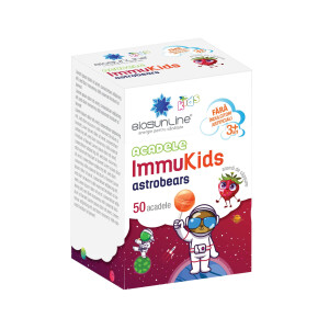 ImmuKids Acadele Astrobears cu capsune, 50 buc, BioSunLine
