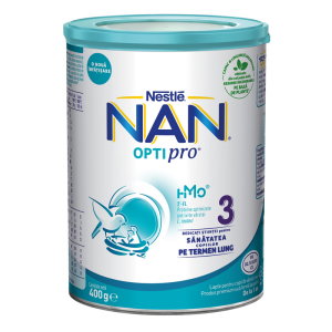 Lapte pentru copii de varsta mica Nestlé NAN OPTIPRO 3 HMO, de la 1 an, 400g